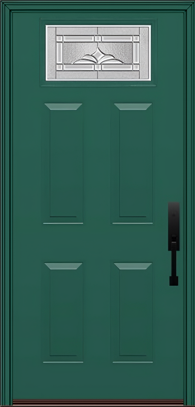ProVia Legacy Single Entry Door 420 Style Somerset Decorative Glass with Zinc Caming and Low-E - Doors and Beyond