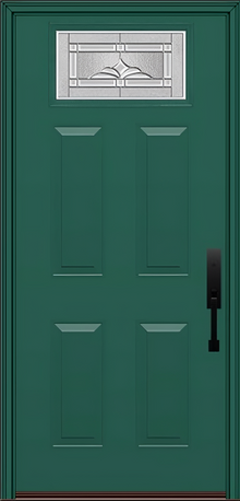 ProVia Legacy Single Entry Door 420 Style Somerset Decorative Glass with Zinc Caming and Low-E - Doors and Beyond