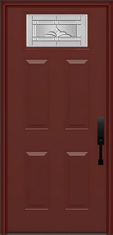 ProVia Legacy Single Entry Door 420 Style Somerset Decorative Glass with Zinc Caming and Low-E - Doors and Beyond