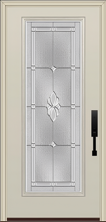 ProVia Legacy Single Entry Door 460 Style Somerset Decorative Glass with Zinc Caming and Low-E - Doors and Beyond