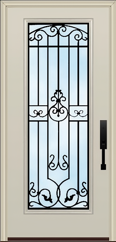 ProVia Legacy Single Entry Door 460 Style Barcelona Decorative Glass Clear Glass and Low E Glass - Doors and Beyond