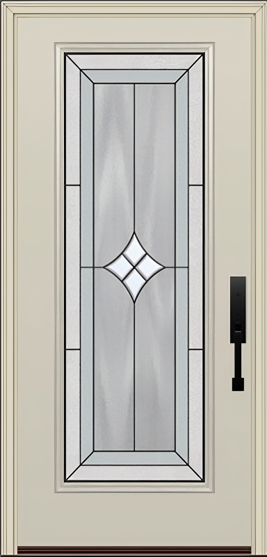 ProVia Legacy Single Entry Door 460 Style Aria Decorative Glass with Patina Caming and Low-E - Doors and Beyond