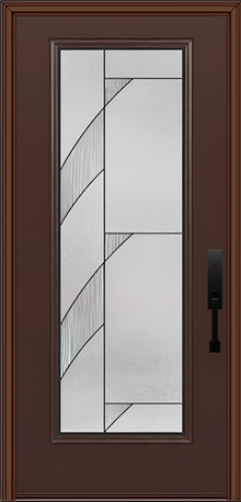 ProVia Legacy Single Entry Door 460 Style Tidal Decorative Glass with Patina Caming and Low-E - Doors and Beyond