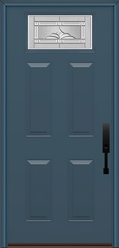 ProVia Legacy Single Entry Door 420 Style Somerset Decorative Glass with Zinc Caming and Low-E - Doors and Beyond