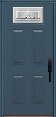 ProVia Legacy Single Entry Door 420 Style Somerset Decorative Glass with Zinc Caming and Low-E - Doors and Beyond