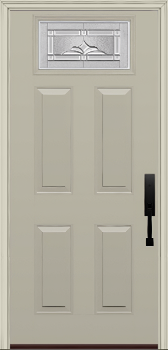 ProVia Legacy Single Entry Door 420 Style Somerset Decorative Glass with Zinc Caming and Low-E - Doors and Beyond