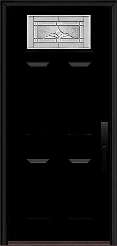 ProVia Legacy Single Entry Door 420 Style Somerset Decorative Glass with Zinc Caming and Low-E - Doors and Beyond