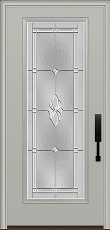 ProVia Legacy Single Entry Door 460 Style Somerset Decorative Glass with Zinc Caming and Low-E - Doors and Beyond