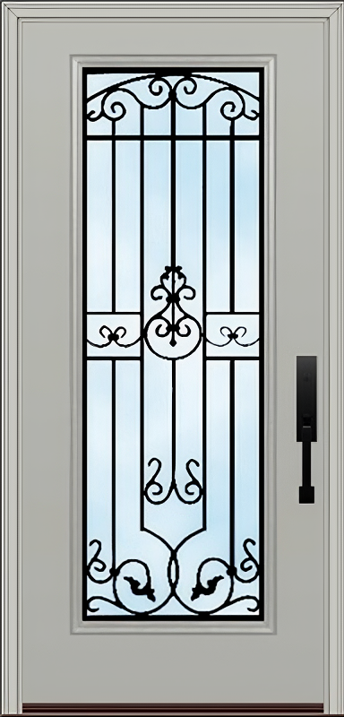 ProVia Legacy Single Entry Door 460 Style Barcelona Decorative Glass Clear Glass and Low E Glass - Doors and Beyond