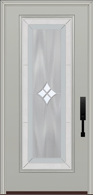 ProVia Legacy Single Entry Door 460 Style Aria Decorative Glass with Zinc Caming and Low-E - Doors and Beyond