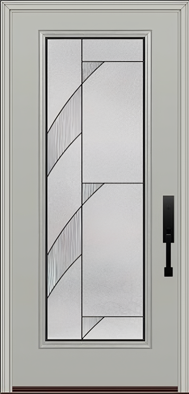 ProVia Legacy Single Entry Door 460 Style Tidal Decorative Glass with Patina Caming and Low-E - Doors and Beyond