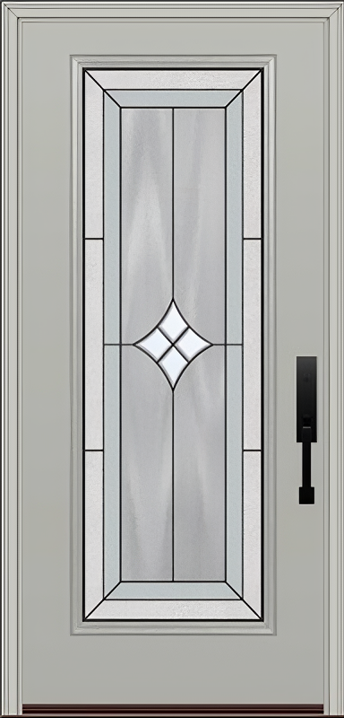 ProVia Legacy Single Entry Door 460 Style Aria Decorative Glass with Patina Caming and Low-E - Doors and Beyond