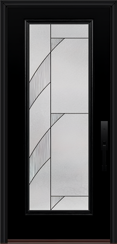 ProVia Legacy Single Entry Door 460 Style Tidal Decorative Glass with Patina Caming and Low-E - Doors and Beyond