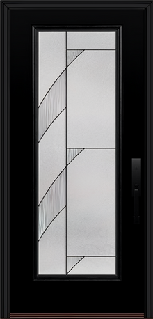 ProVia Legacy Single Entry Door 460 Style Tidal Decorative Glass with Patina Caming and Low-E - Doors and Beyond