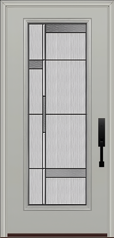 ProVia Legacy Single Entry Door 460 Style Manhattan Decorative Glass with Patina Caming and Low-E - Doors and Beyond