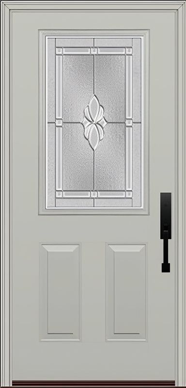 ProVia Legacy Single Entry Door 430 Style Somerset Decorative Glass with Zinc Caming and Low-E - Doors and Beyond