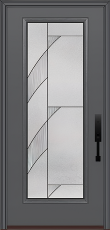 ProVia Legacy Single Entry Door 460 Style Tidal Decorative Glass with Patina Caming and Low-E - Doors and Beyond
