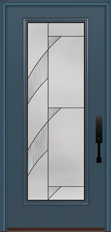 ProVia Legacy Single Entry Door 460 Style Tidal Decorative Glass with Patina Caming and Low-E - Doors and Beyond