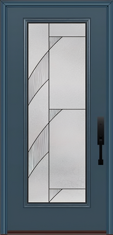 ProVia Legacy Single Entry Door 460 Style Tidal Decorative Glass with Patina Caming and Low-E - Doors and Beyond