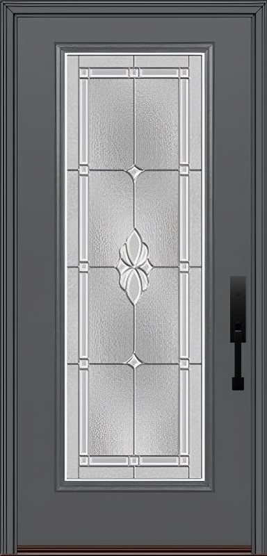ProVia Legacy Single Entry Door 460 Style Somerset Decorative Glass with Zinc Caming and Low-E - Doors and Beyond