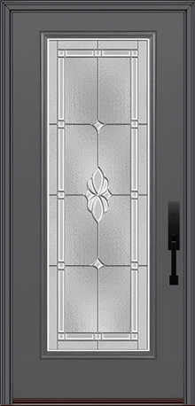 ProVia Legacy Single Entry Door 460 Style Somerset Decorative Glass with Zinc Caming and Low-E - Doors and Beyond