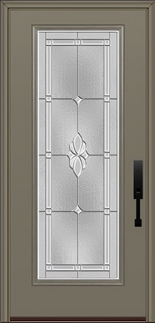 ProVia Legacy Single Entry Door 460 Style Somerset Decorative Glass with Zinc Caming and Low-E - Doors and Beyond
