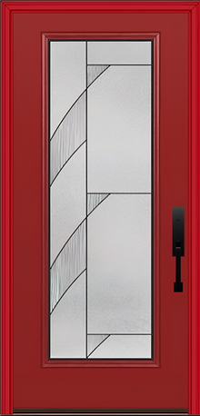 ProVia Legacy Single Entry Door 460 Style Tidal Decorative Glass with Patina Caming and Low-E - Doors and Beyond