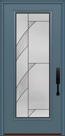 ProVia Legacy Single Entry Door 460 Style Tidal Decorative Glass with Patina Caming and Low-E - Doors and Beyond