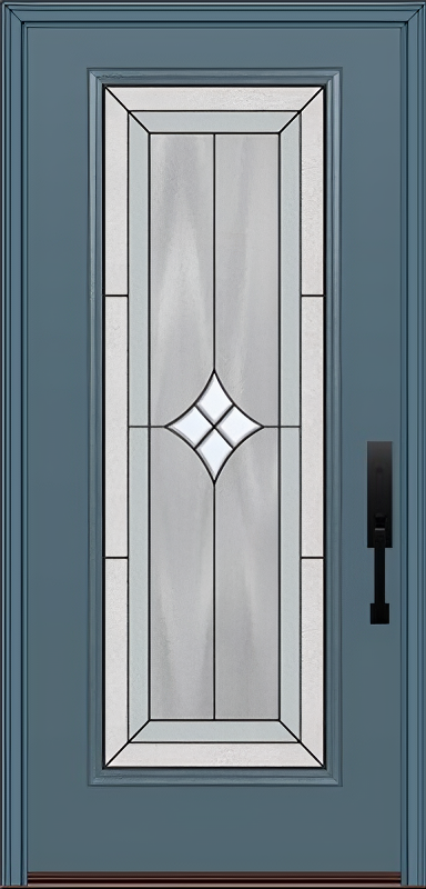 ProVia Legacy Single Entry Door 460 Style Aria Decorative Glass with Patina Caming and Low-E - Doors and Beyond