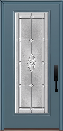 ProVia Legacy Single Entry Door 460 Style Somerset Decorative Glass with Zinc Caming and Low-E - Doors and Beyond