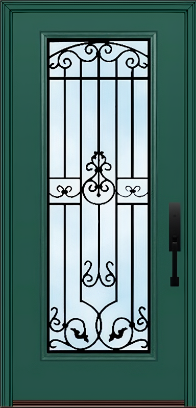 ProVia Legacy Single Entry Door 460 Style Barcelona Decorative Glass Clear Glass and Low E Glass - Doors and Beyond