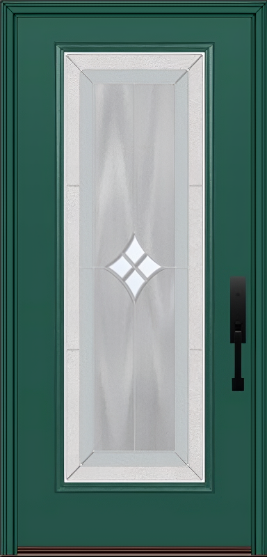 ProVia Legacy Single Entry Door 460 Style Aria Decorative Glass with Zinc Caming and Low-E - Doors and Beyond