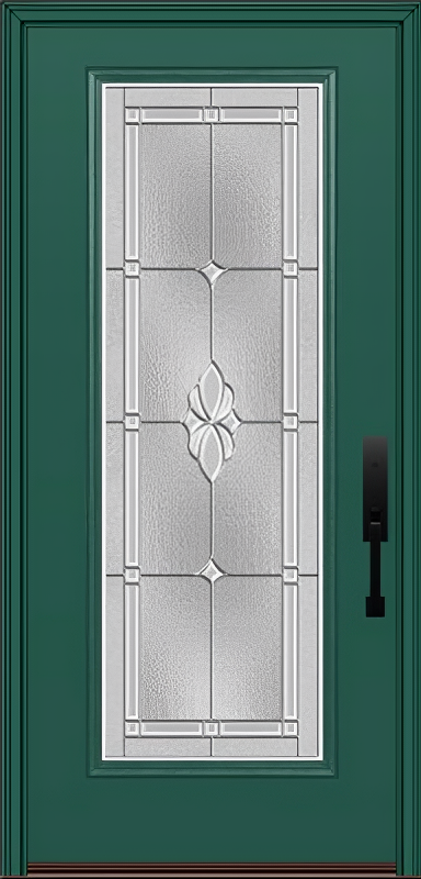 ProVia Legacy Single Entry Door 460 Style Somerset Decorative Glass with Zinc Caming and Low-E - Doors and Beyond
