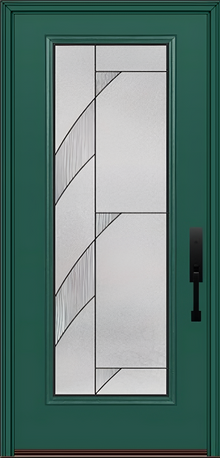 ProVia Legacy Single Entry Door 460 Style Tidal Decorative Glass with Patina Caming and Low-E - Doors and Beyond