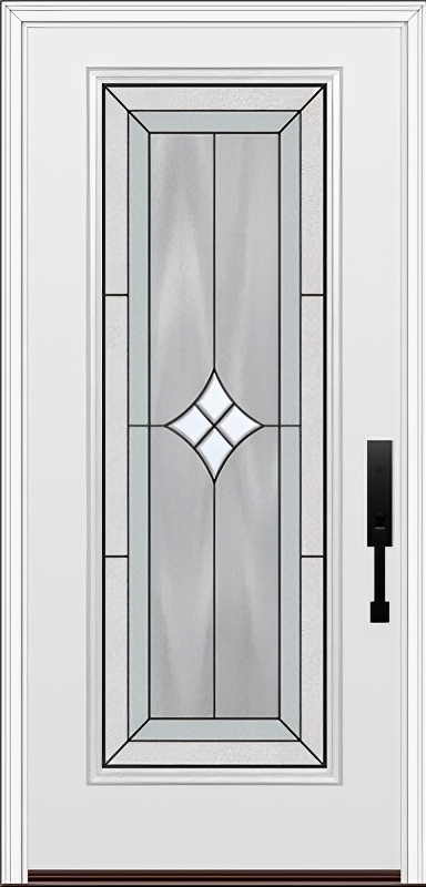 ProVia Legacy Single Entry Door 460 Style Aria Decorative Glass with Patina Caming and Low-E - Doors and Beyond