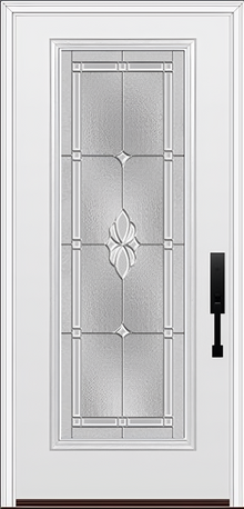 ProVia Legacy Single Entry Door 460 Style Somerset Decorative Glass with Zinc Caming and Low-E - Doors and Beyond