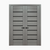 Nova Domino 01 Wenge Modern Laminated Modern Double Pre-hung Door - Doors and Beyond