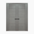 Nova Domino 02 Wenge Modern Laminated Modern Double Pre-hung Door - Doors and Beyond