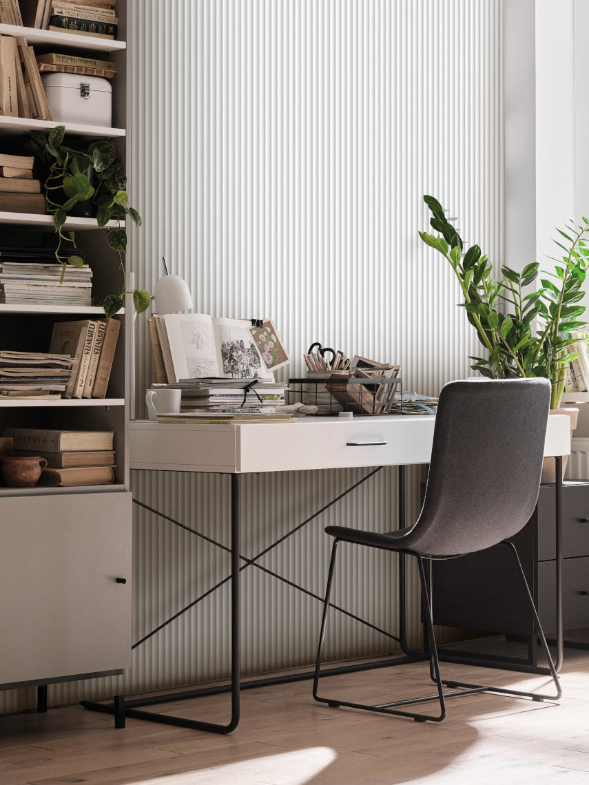 VOX Linerio XS-Line Wave White Slat Panel 12 1/16" x 104 5/16" x 1/4" - Doors and Beyond